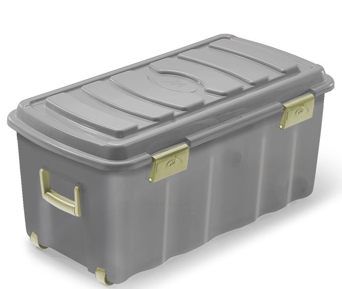 box con coperchio ruote e maniglie