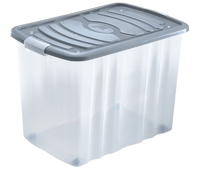 ampia scatola con coperchio e chiusure a scatto mazzei home