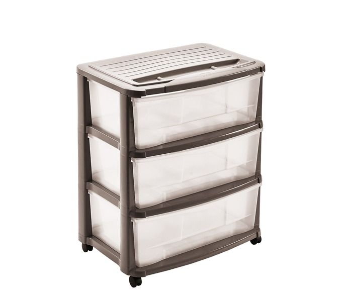 cassettiera 3 cassetti in plastica mazzei home